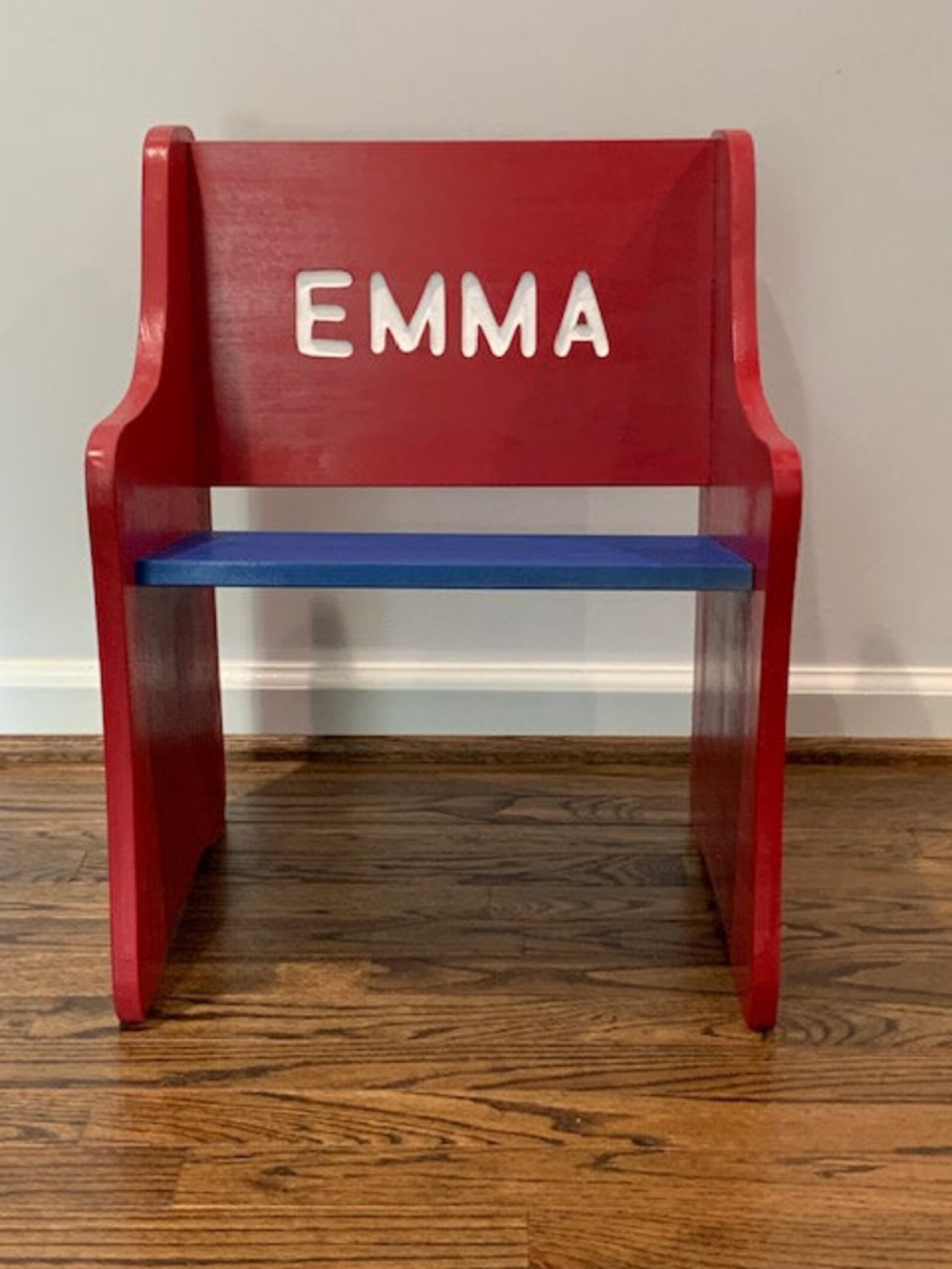 Custom Personalized Wood Childs Chair Toddler Seat Etsy