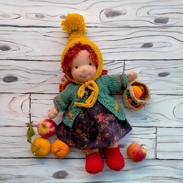 Gift fabricdoll, waldorfdoll,birthday, thanksgiving and christmas gift. It's a greatplayset. It's a natural, healthy toy. . handmade