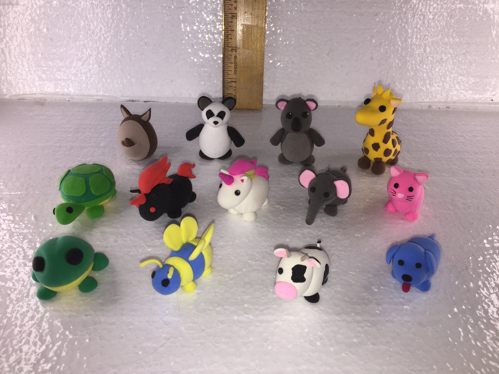 Adopt Me Pets Foam Clay Animal Figures Etsy