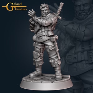 Undercity Thieves Guild (7 Characters and a big dang Crocodile) / DnD / Pathfinder / Skyrim / Galaad Miniatures