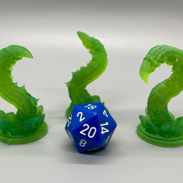 Tentacles (3 Sculpts) / Call of Cthulhu / Evard's Black Tentacles / Savage Worlds / Deadlands /  DnD / Adaevy Creations