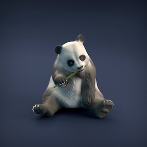 Giant Panda / DnD / Pathfinder / 5e / Dungeons and Dragons / Animal Den Miniatures