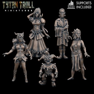 Curse of Strahd NPCs (5 Sculpts) / DnD / Pathfinder / 5e / Miniature / Tytan Troll Miniatures