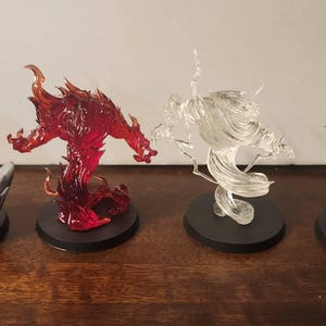 Elementals (4 sculpts in three sizes) / Dungeons and Dragons / 5e / Pathfinder / Savage Worlds / Artisan Guild