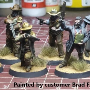 Bounty Hunters (7 Sculpts) / Deadlands / Doomtown / Dead Man&#39;s Hand / Blackwater Gulch / Gunfighter&#39;s Ball / 3D Breed Miniatures