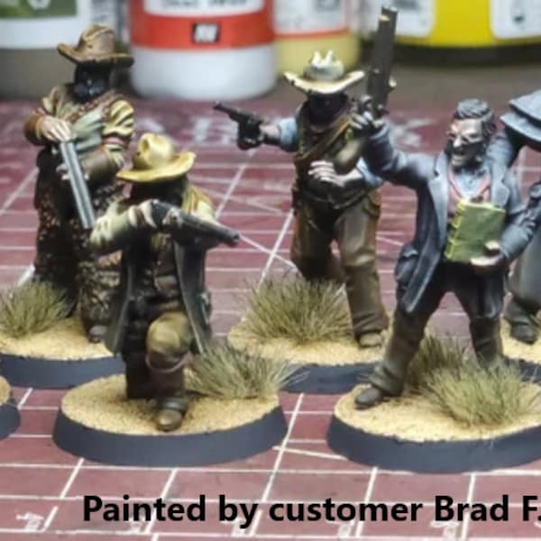 Bounter Hunters (7 Sculpts) / Deadlands / Doomtown / Dead Man's Hand / Blackwater Gulch / Gunfighter's Ball / 3D Breed Miniatures