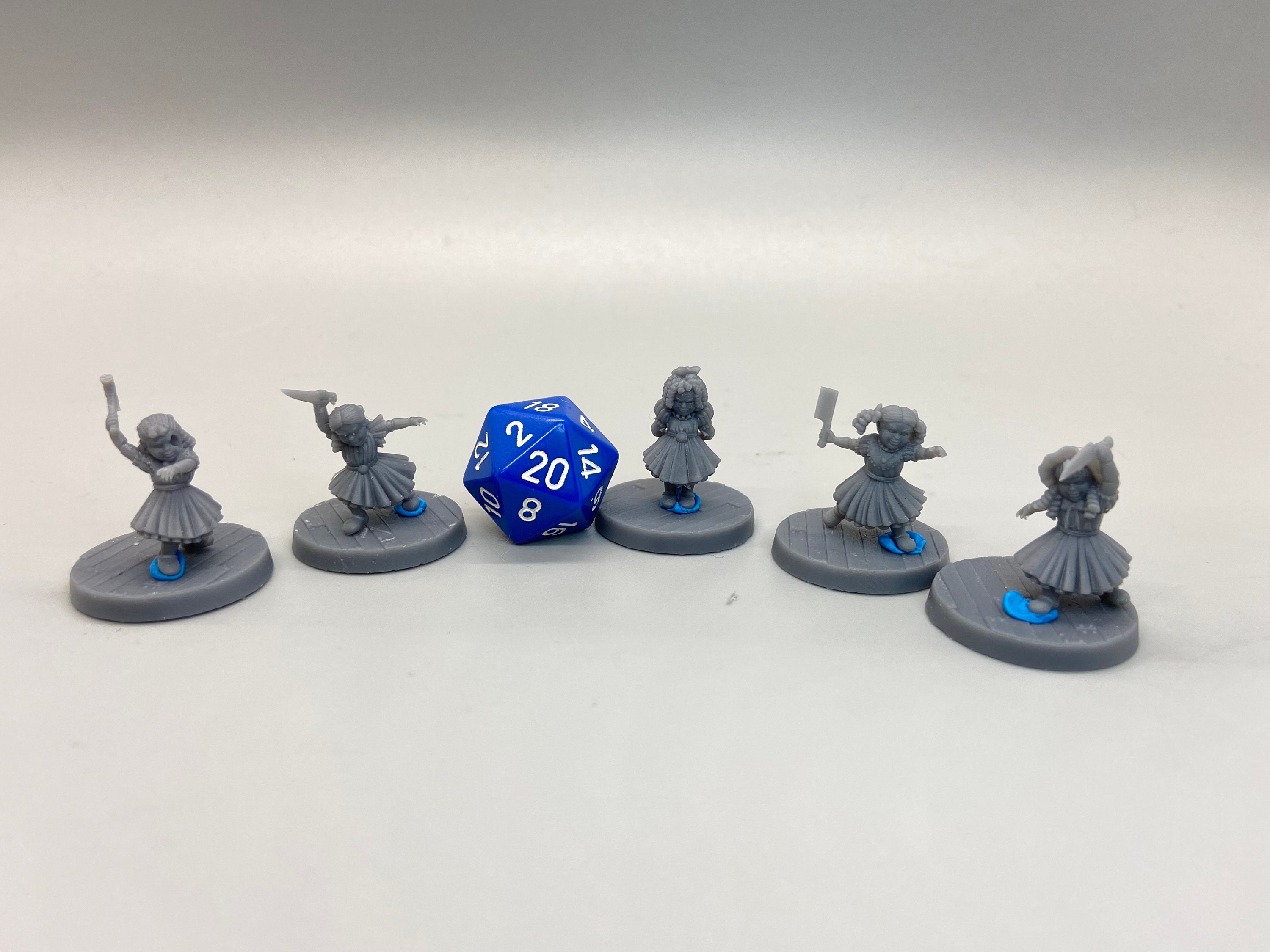 Creepy Dolls (5 sculpts) / DnD / 5e / Pathfinder / Savage Worlds / Miniature / Dragon Trapper's Lodge