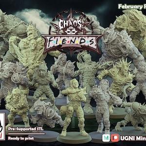 Fiends of Chaos Fantasy Football Team (15 Team Members) / UGNI