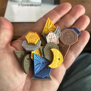 Coins of the Realms (4 Styles) / Dungeons and Dragons / DnD / Pathfinder / Miniature / 5e / TPK Lab