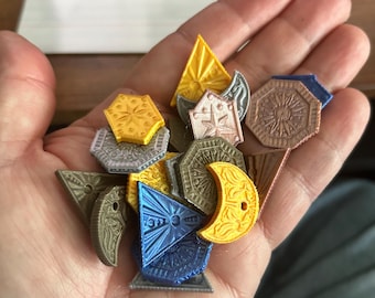 Coins of the Realms (4 Styles) / Dungeons and Dragons / DnD / Pathfinder / Miniature / 5e / TPK Lab
