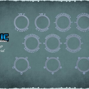 Status Rings (160+ Conditions) / Miniature / Roleplaying / Wargames ...