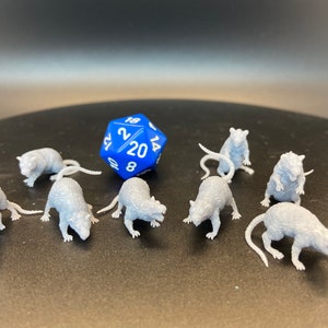 Giant Rats (8 Sculpts) / DnD / Savage Worlds / Pathfinder / Tytan Troll Miniatures