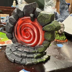 Spiral Portal / Spell Effect / Dungeons and Dragons / DnD / Pathfinder / Miniature / 5e / Cast N&#39; Play