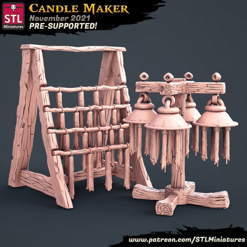 Candlestick Maker Set 1 Character Plus Tons Waxy Drippy Etsy