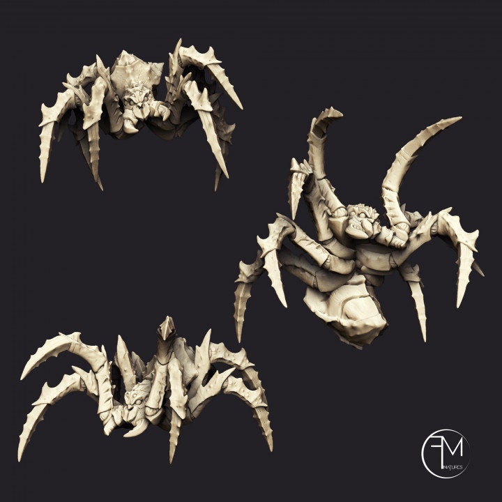 Giant Spiders 3 Sculpts / Dnd / 5e / Pathfinder / Medium - Etsy