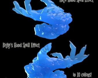 Mage Hand or Bigby&#39;s Hand / Spell Effect / Dungeons and Dragons / DnD / Pathfinder / Miniature / 5e / Threat  Factory