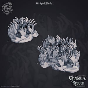 Earthen Grasp (2 sizes in 10 colors) / Spell Effect / Dungeons and Dragons / DnD / Pathfinder / Miniature / 5e / Cast N&#39; Play