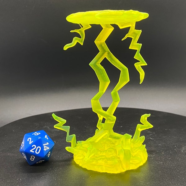 Call Lightning / Spell Effect / Dungeons and Dragons / DnD / Pathfinder / Miniature / 5e / Crippled God