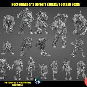 The "Dead By Dawn" Fantasy Football Team (18 team members and 2 tokens) /  Brutefun Miniatures