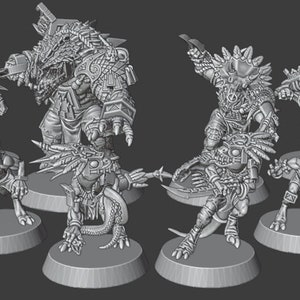 The "Thanxalotl" Fantasy Football Team (22 team members) /  Brutefun Miniatures