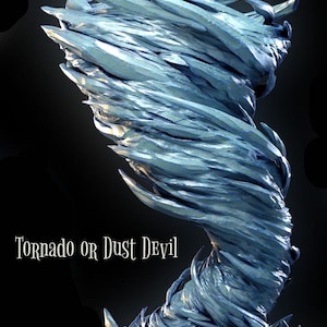 Tornado or Dust Devil (3 sizes in 10 colors) / Spell Effect / Dungeons and Dragons / DnD / Pathfinder / Miniature / 5e / Mini Monster Mayhem