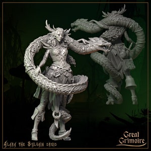 Alara, la Druida Sylvain / DnD / Pathfinder / 5e / Dungeons and Dragons / Gran Grimorio