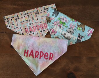 Easter Dog and Cat (Over the Collar) Personalized Bandana / Pet Scarf – PawsMidwest