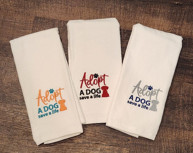 Dog & Cat Velour and Embroidery Hand Towels - PawsMidwest