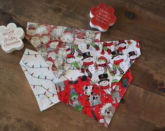 Christmas Dog and Cat (Over the Collar) Personalized Bandana / Pet Scarf – PawsMidwest