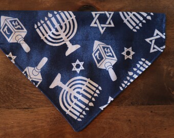 Hanukkah Dog and Cat (Over the Collar) Personalized Bandana / Pet Scarf – PawsMidwest