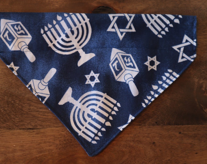 Hanukkah Dog and Cat (Over the Collar) Personalized Bandana / Pet Scarf – PawsMidwest