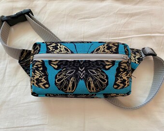 turquoise fanny pack