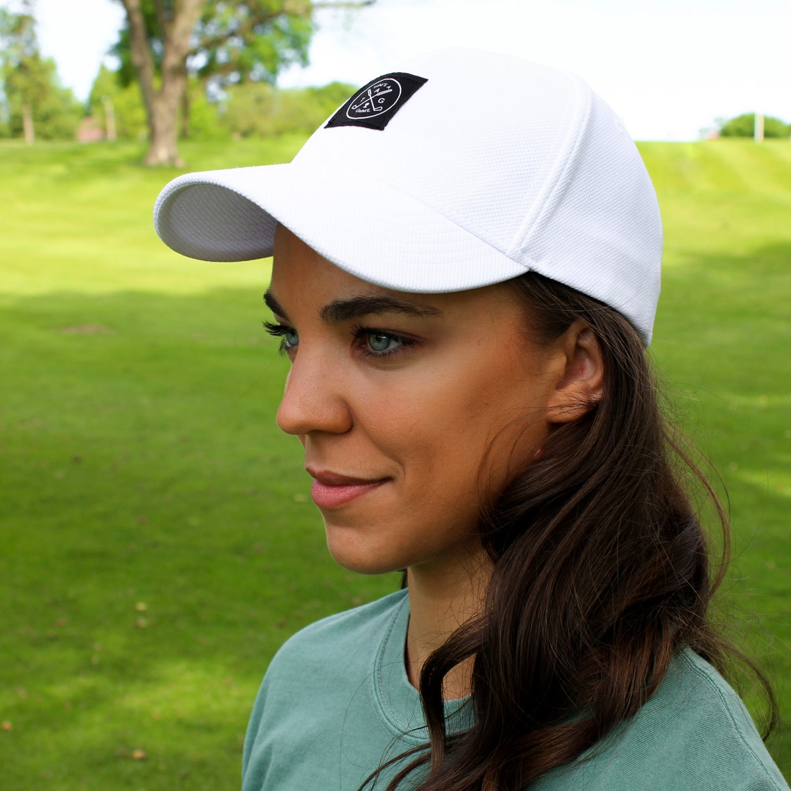That's A Gimme™ White Performance Cap White Golf Hat - Etsy
