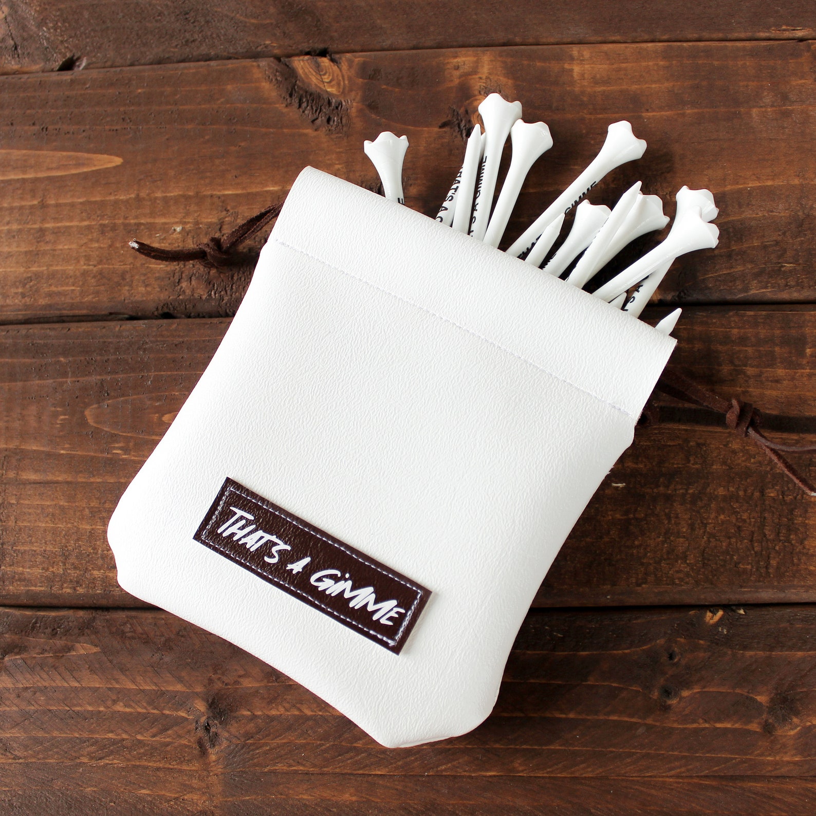 That's A Gimme™ Tee Pouch, Golf Tee Pouch, Golf Tee Bag, Golf