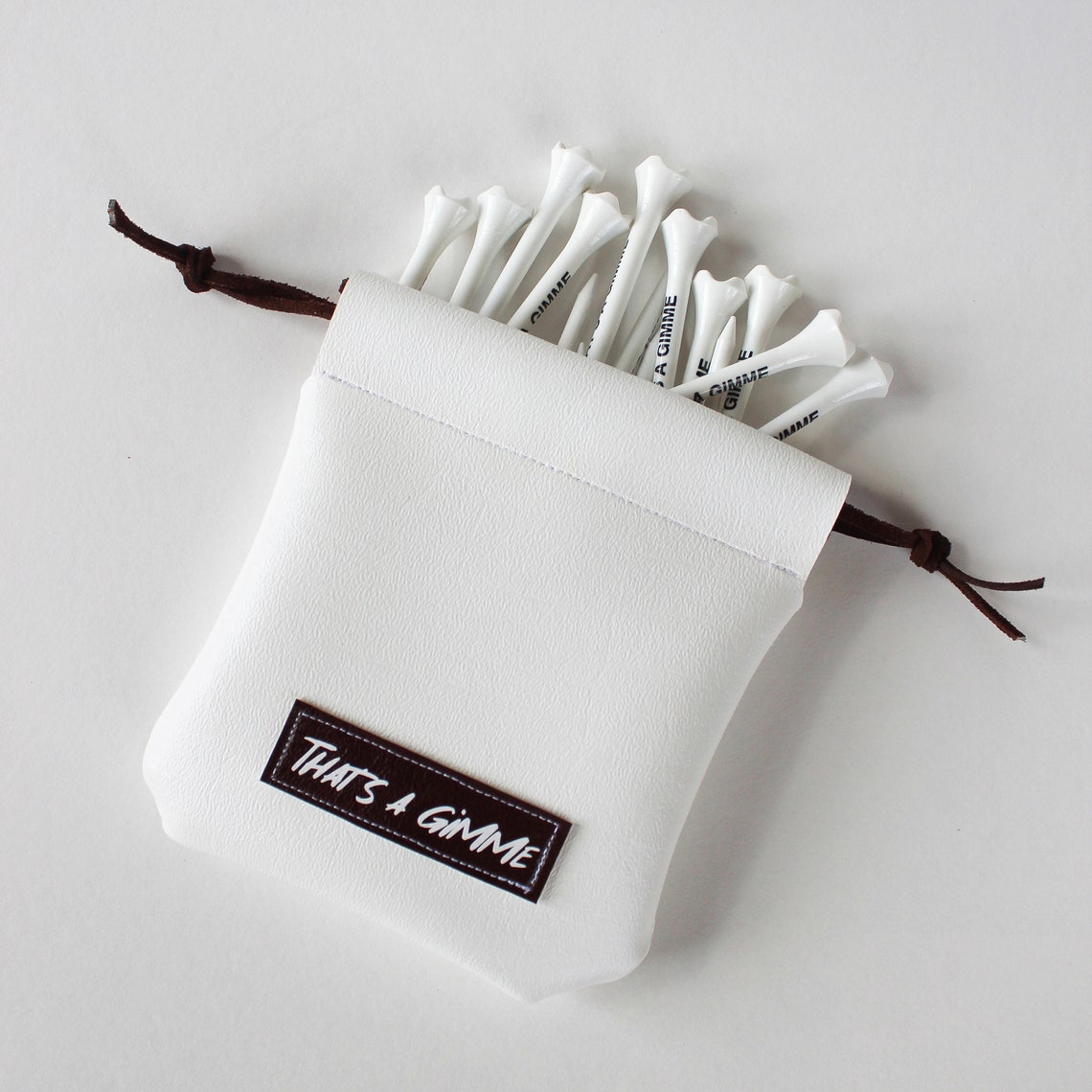 That's A Gimme™ Tee Pouch, Golf Tee Pouch, Golf Tee Bag, Golf