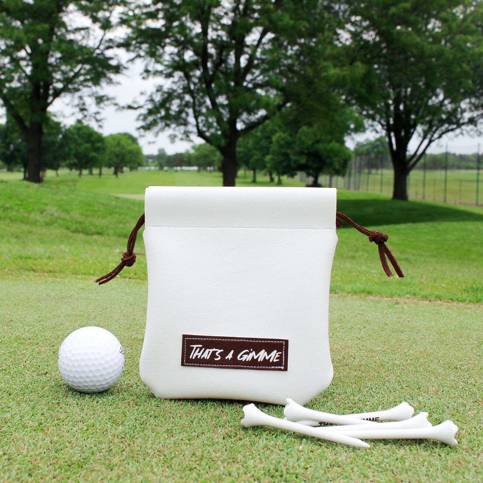 That's A Gimme™ Tee Pouch, Golf Tee Pouch, Golf Tee Bag, Golf