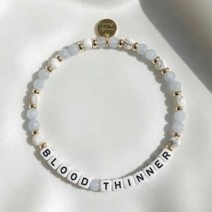 Pulsera de identificación médica personalizada: joyería de alerta personalizada para anticoagulantes, alergias, diabetes, epilepsia, autismo y medicamentos.