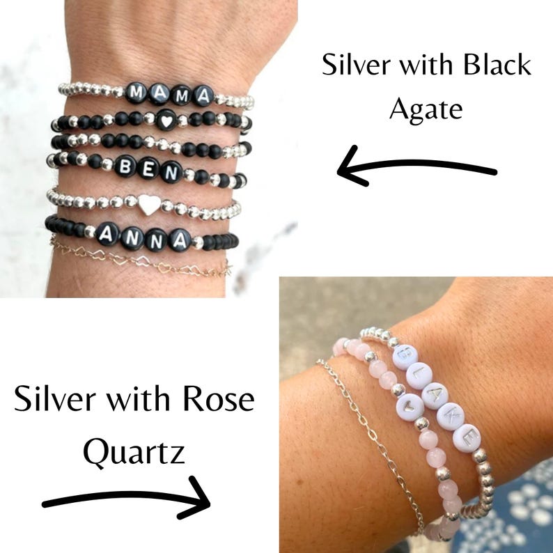 Custom Name Bracelet, Personalized Jewelry for New Mom, Pregnancy Gift for Wife, First Time Mom Gift, Mother's Day Gift, Push Present image 19
