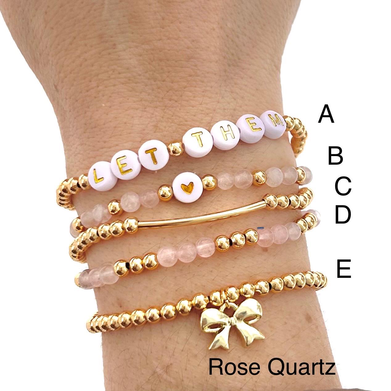 ANGLEQUEEN Bracciali con fiocco in oro per le donne Bracciali in