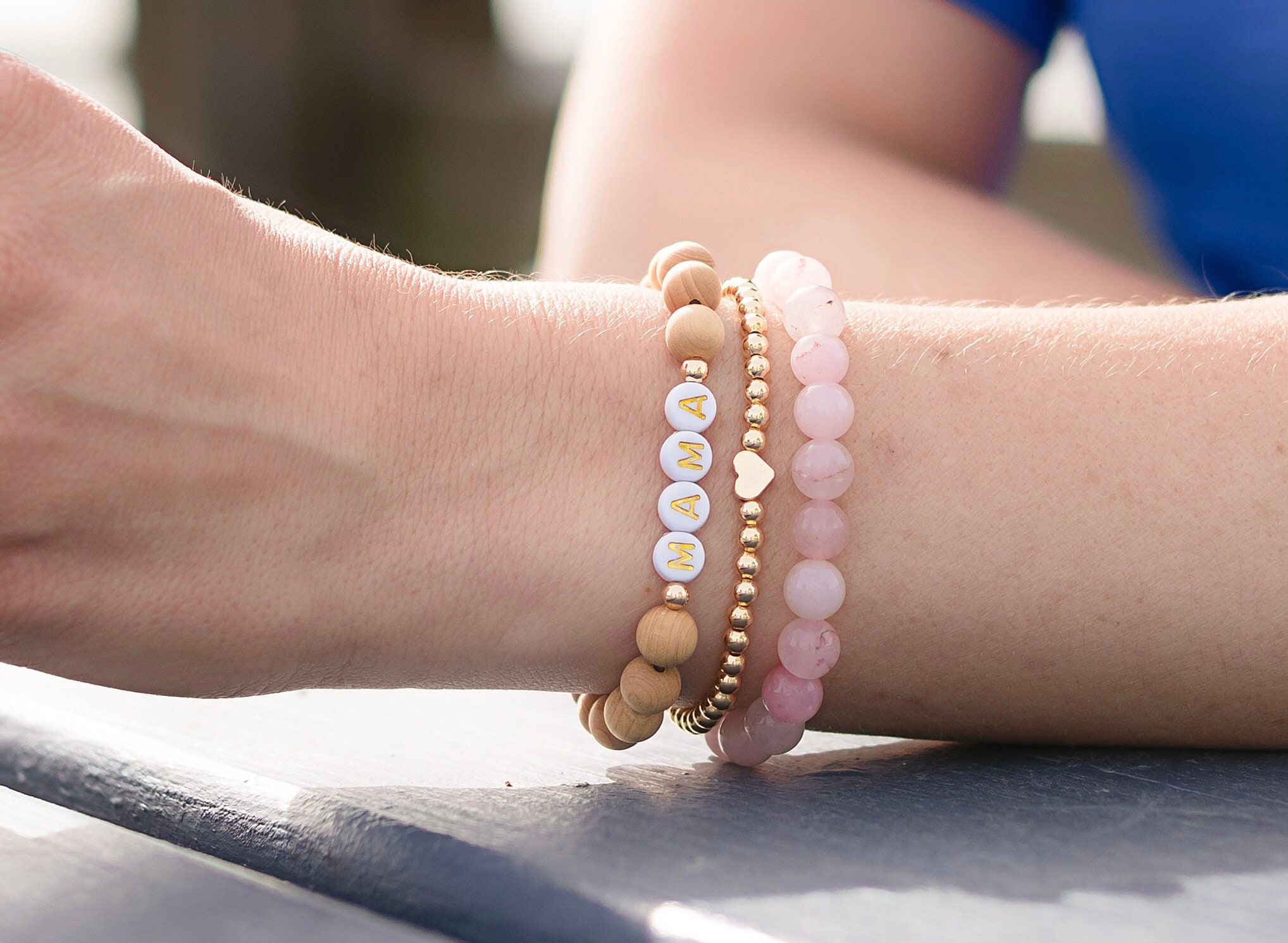 Set 4 Braccialetti Elastici Con Perle Di Vetro E Cristalli – Stile Boho, Colorati, Impilabili, Idea Regalo