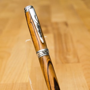 Bethlehem Olive Wood Custom Elegant Cigar Style Twist Ballpoint Pen