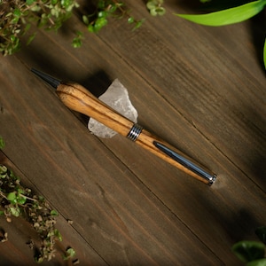 Hand made Bethlehem olive wood twist pen