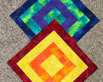 レインボースクエアテーブルランナー