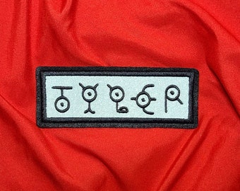 Custom Unown Lettering Name Patch