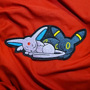Custom Sleeping Baby Umbreon & Espeon Patch (Large)