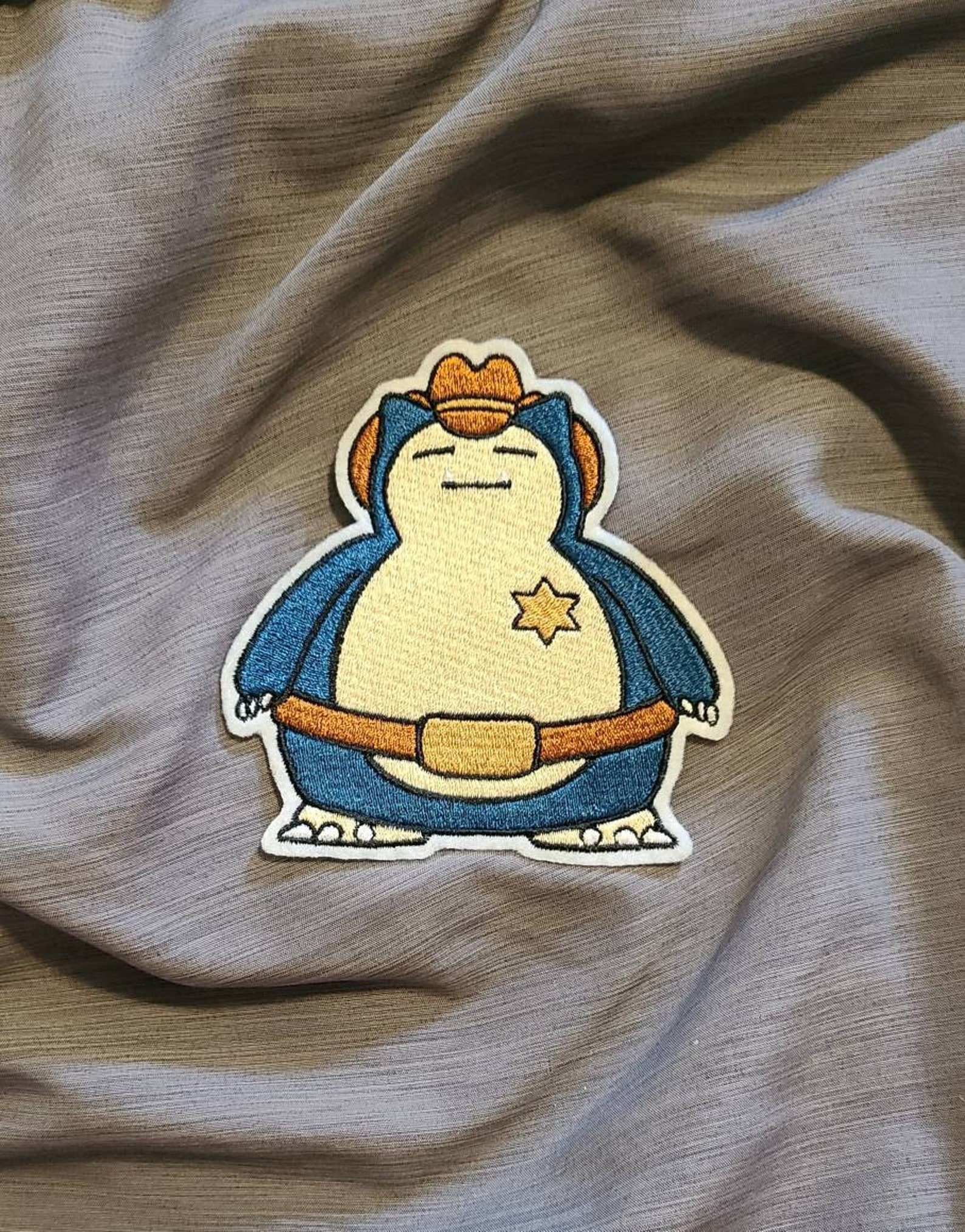 Custom Cowboy Snorlax Patch Etsy