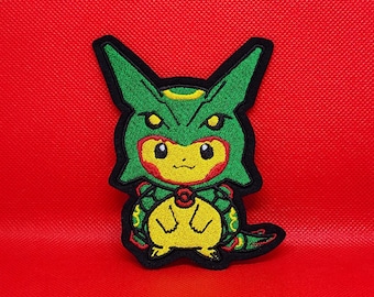 Custom Poncho Pikachu Rayquaza Patch