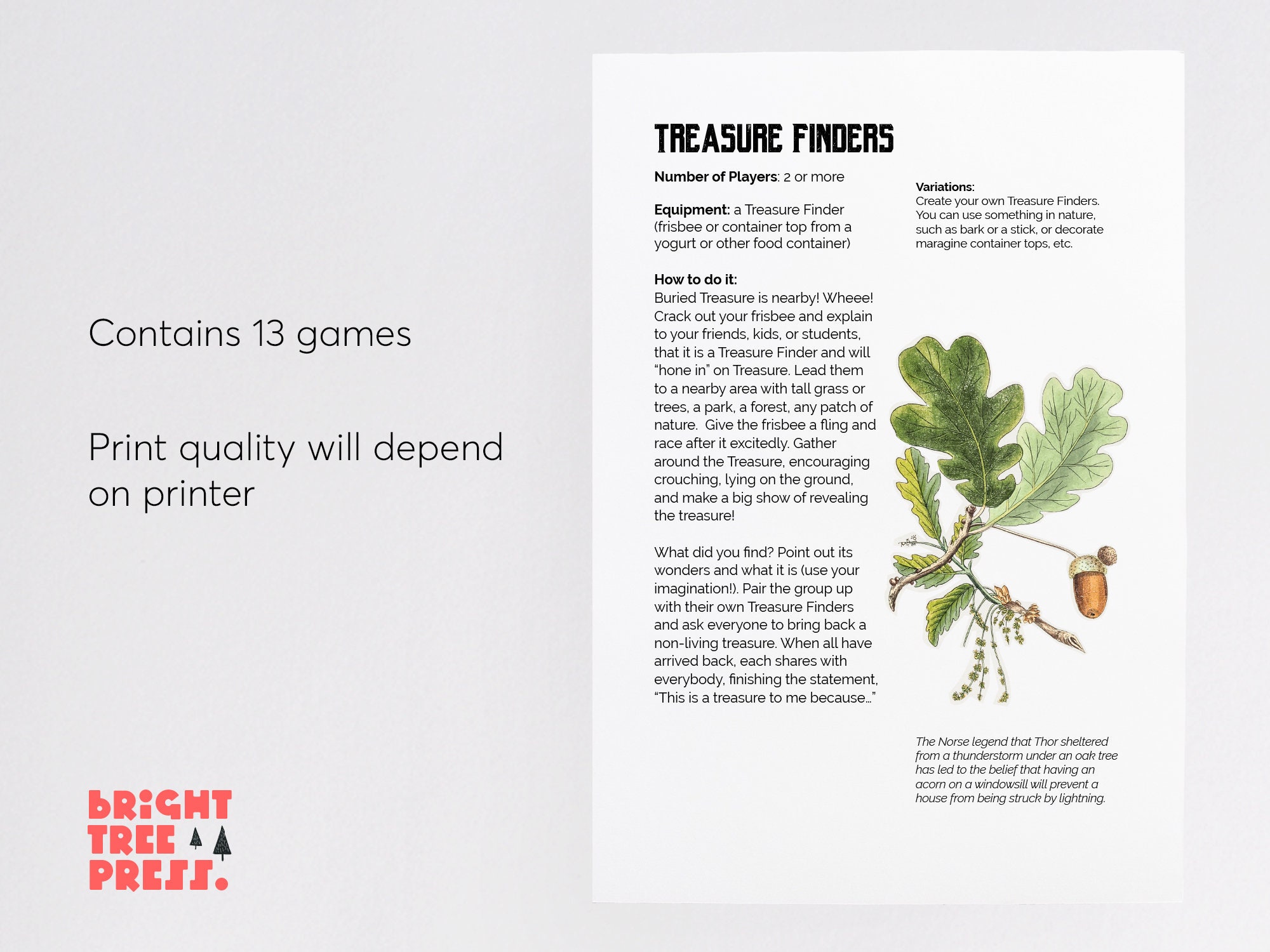 Simple Nature Adventure Games Printable Etsy