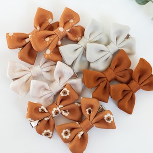 5 Sets Baby Bow Clips - baby bows, baby girl bow, little girl bow, bow set, toddler hair bow, baby clips, hair clip, bow variety pack, bows