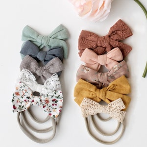 10 Pack Baby Bow Headband Variety Pack, baby headband, baby bows, baby girl headband, newborn bows, baby girl bow, bow set, baby gift